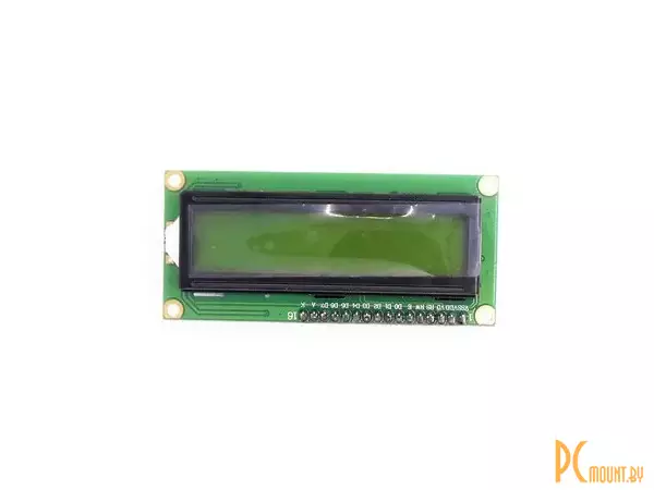 LCD1602 + I2C IIC / I2C, Модуль с одноцветным (желто-зеленый) ЖКИ дисплеем 16х2 Character, 1602 yellow-green Screen LCD Module