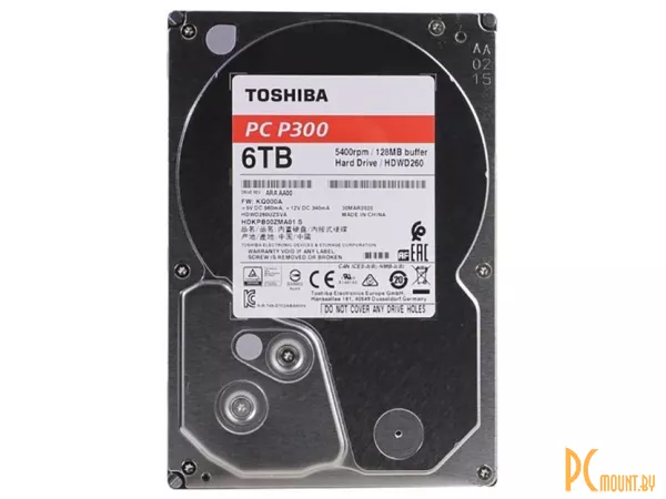 Жесткий диск 6TB Toshiba HDWD260UZSVA SATA-III